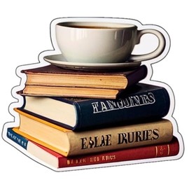 3pcs Book Stickers -3in.Stickers for Teens Kawaii Waterproof Vinyl Aesthetic Stickers, Decals for Phones, Laptop Water Bottles, Computer Stickers for Boys Girls (Book 2)