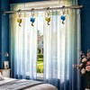 Hummingbird Shower Curtain Hooks Set of 12, Rust-Resistant Shower Ring