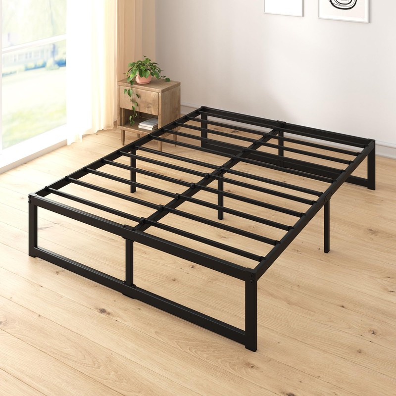ZINUS ABEL 14 Inch Platform Bed Frame, Steel Slat Support,