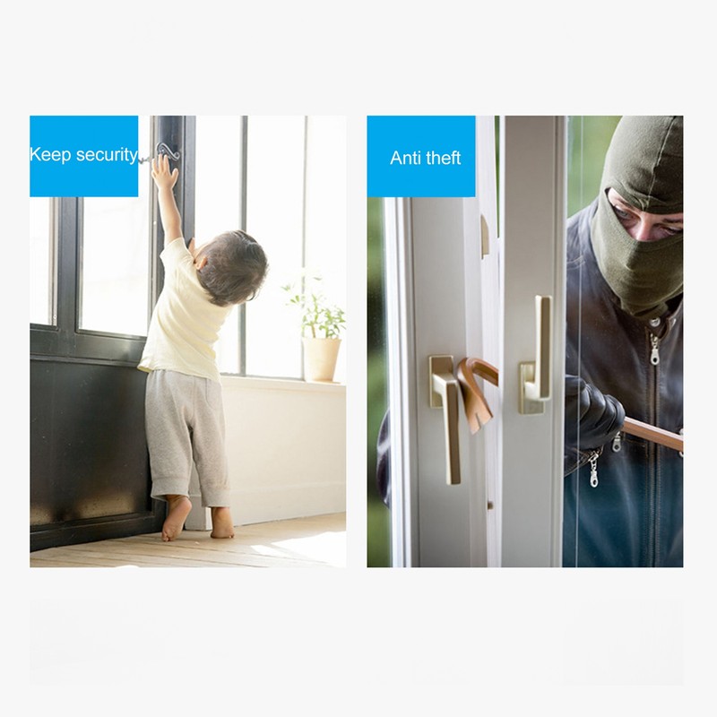 Door Magnetic Alarm Sensor WiFi Connection Light Sound APP Remind
