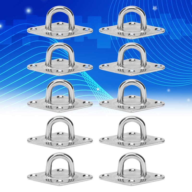 10Pcs Eye Plate 316 Stainless Steel Heavy Duty Suspension Pad