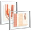 Frametory, 8x10 Floating Picture Frame - Metal Photo Frame -