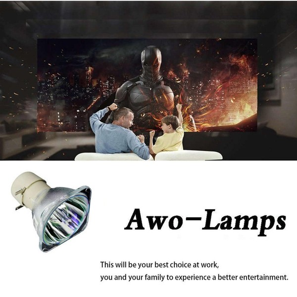 AWO Original Lamp Bulb BL-FU220D/BL-FU220C/BL-FU190D/5J.J5405.001 for OPTOMA THEME-S HD808,HD82,HD8200,EP761,TX761,X305ST,W305ST,W303ST,GT760,GT760A,DAXSZUST,DAWSZUST for
