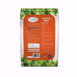 Happy Wings Nyjer Thistle Seeds for Wild Birds 15 lbs No Grow Premium Bird Seed Attracts Finches, Goldfinches, Ideal for Year-Round Feeding High in Protein and Energy.