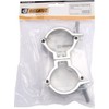 Riggatec Double Clamp Swivel Coupler Light Silver up to 100