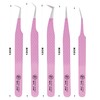 Eyelatic false Eyelash Extension Tweezers, Professional Classic And Volume Eyelash