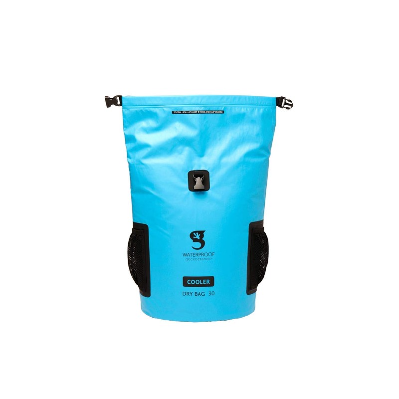 geckobrands Backpack Dry Bag Cooler, Neon Blue