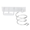 Aluminum Wall Mounted Shelf Hair Dryer Rack Organizer Holder Stand