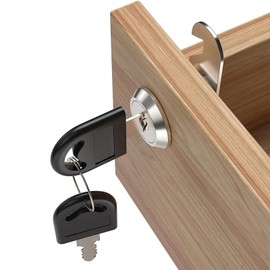 Pack of 4 Furniture Locks 16 mm Letter Box Lock Cylinder Cam Lock Cabinet Lock Locker Door Lock Drawer Lock Locker Lock with Key (16 mm)