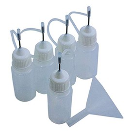 MUSICMEDIC.COM BENCH BOTTLES 10ML (5 PACK). NEEDLE OILER for WOODWIND REPAIR SUPPLIES