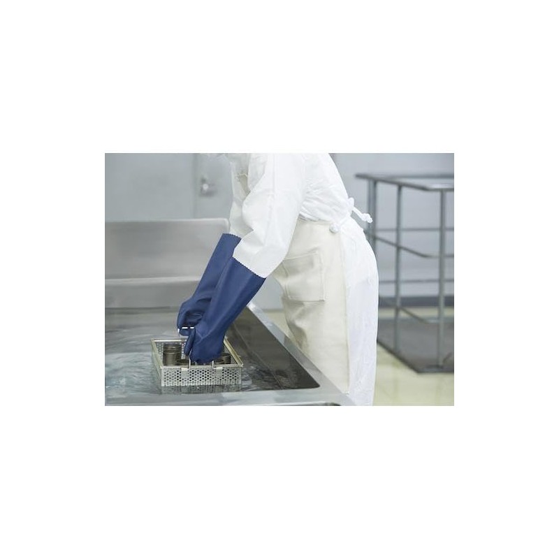 Showa CN-751M CN751-M Nitrile Rubber Chemical Protective Gloves, Thick Long