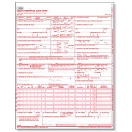 CMS 1500 / Hcfa 1500 Medical Billing Forms (1000 Sheets)