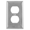 Bryant Electric SS8 1-Gang, 1-Duplex, Standard Size 302/304 Stainless Steel