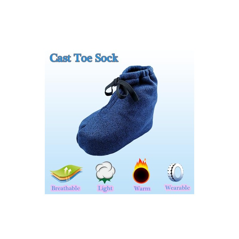 Mediss Cast Toe Sock Cover for Foot Ankle Cast, Warm