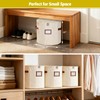 Farafox Round Shoe Organizer - Closet Shoe Basket for Entryway