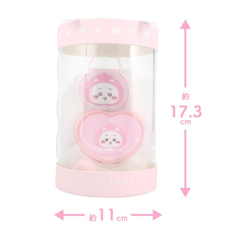 Chiikawa Bath Time Gift, Bath Sponge & Bath Fizz (Peach