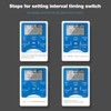 Timer Outlet, Digital Outlet Timer with Countdown/Repeat Cycle Intermittent, Indoor
