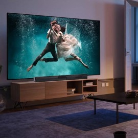 Universal 4 Speaker System Surround Sound Bar Wireless BT Subwoofer TV Home Remote 2Pcs