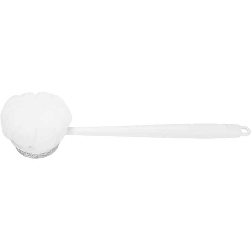 Back Scrubber with Long Handle, Pumice Stone and Loofah Combination
