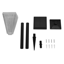 Solar Lawn Light Waterproof Color Temperature Adjustable Auto On Off LED Landscape Lamp for Patio Walkway Driveway