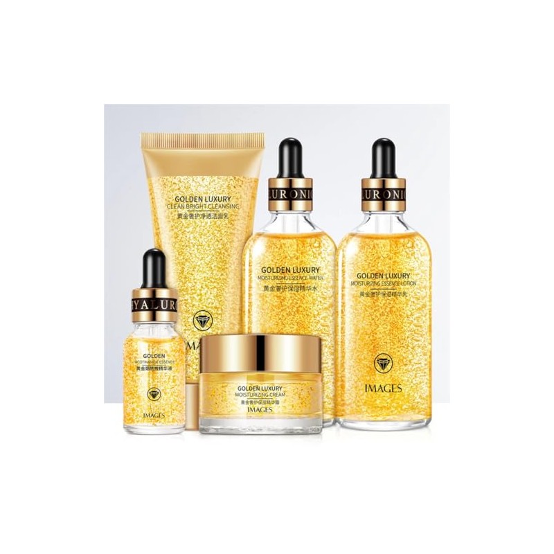 Kit de Cuidado Facial de Oro de 24k Golden Luxury