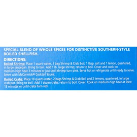 McCormick Shrimp and Crab Boil Seasoning, 3 oz