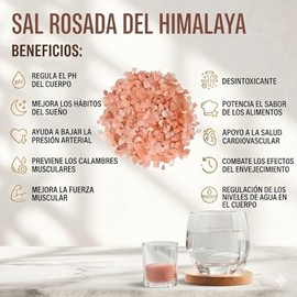 Pragná Sal del Himalaya, Cristales puros 100% Naturales. Bote con 1,900 gramos