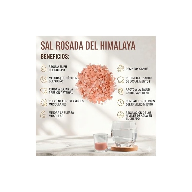 Pragná Sal del Himalaya, Cristales puros 100% Naturales. Bote con