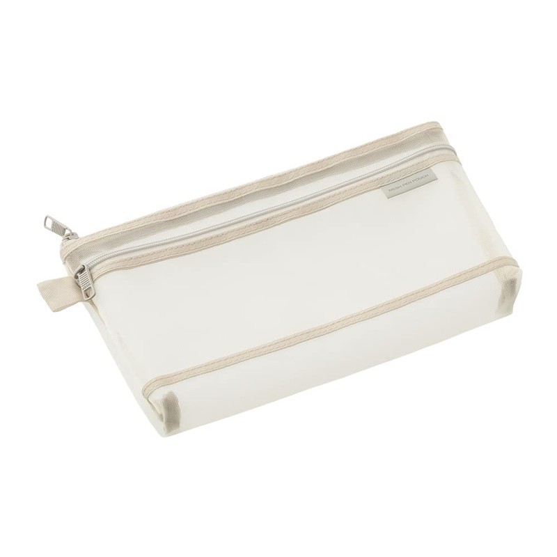 Midori 41833006 Pen Case, Mesh Pen Pouch, Gray A
