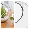 WGV Slant Cut Bowl Glass Vase, Width 9", Height 9",