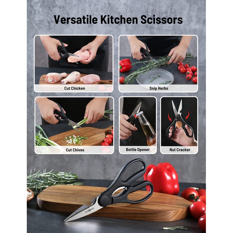 PARIS RHÔNE Kitchen Knife Set, 16-Piece High-Carbon Stainless Steel Knife