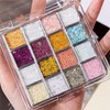 Kaki Olive Store Nail Glitter Set Self Nail Glitter Pressed Glitter Nail Spangle Nail Parts Nail Powder Set Gel Nail Glitter Nail Spangle Set Nail Parts Materials