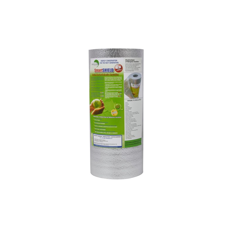 INSULATION MARKETPLACE SmartSHIELD -3mm 24inx50Ft ReflectiveINSULATION roll, Foam Core Radiant