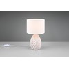 Reality Leuchten Melva R51771031 Table Lamp, Ceramic Base Matte White,