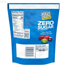 JOLLY RANCHER Zero Sugar Assorted Fruit Flavored Hard Candy Bag, 6.1 oz (Pack 2)