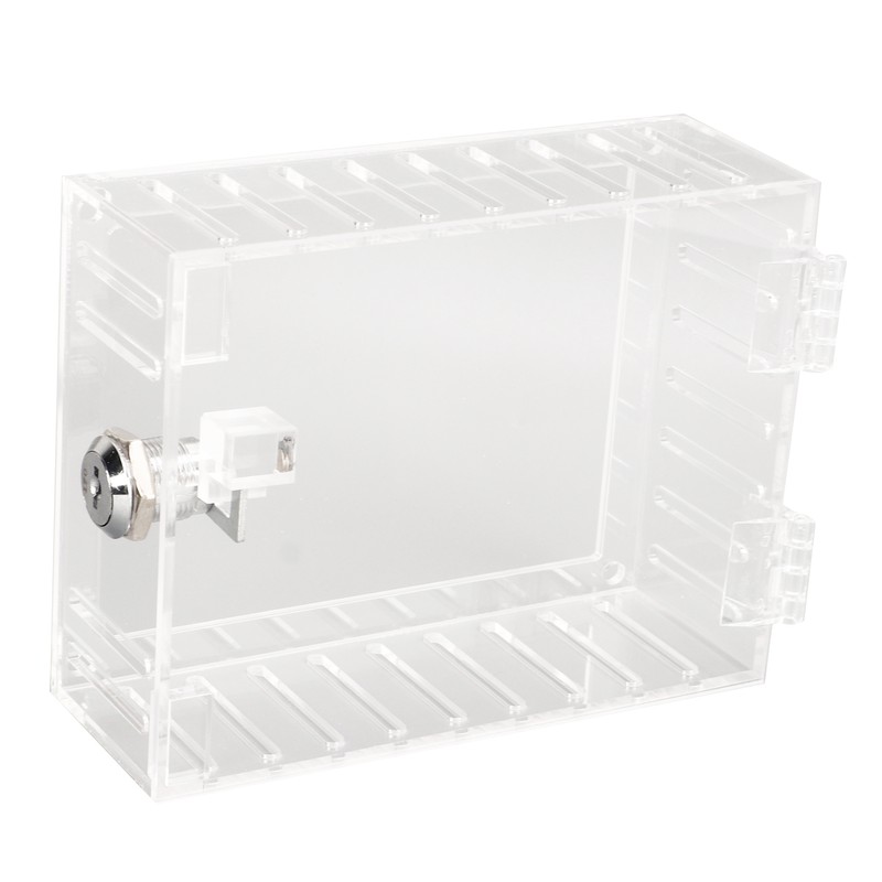 Thermostat Lock Box Transparent Acrylic Universal Clear Cover with 2