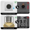HBL9450A Straight Blade Device Receptacle, 50 Amp Car Charger Receptacle,