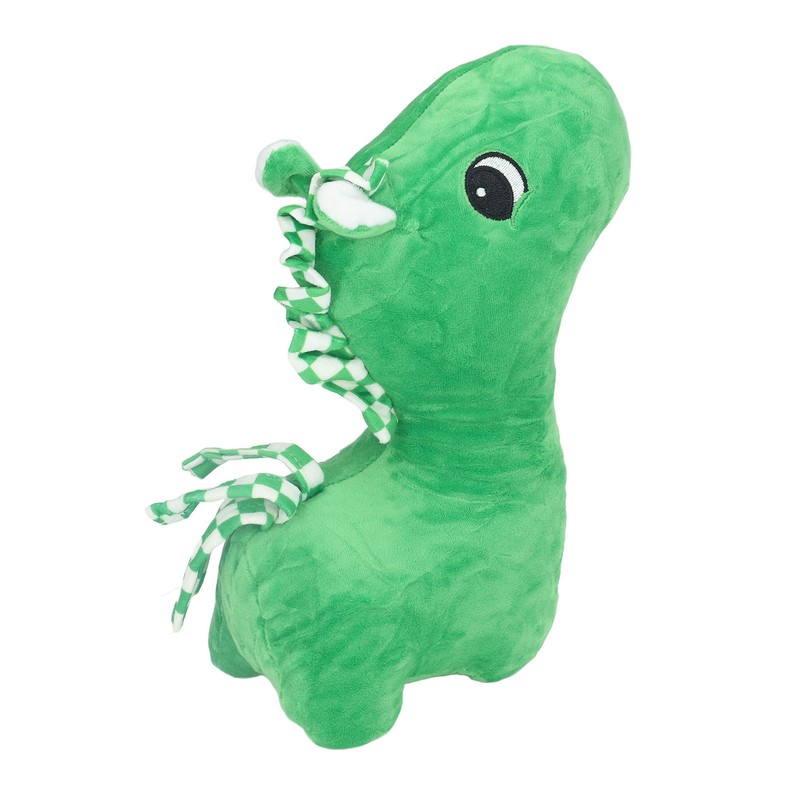 Plush Green Horse Toy Portable Mini Soft Comfortable Cute Fun