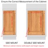 JOWBOOW Narrow Pull Out Cabinet Organizer(4⅜" W x 18⅛" D),Pull