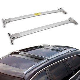 SCITOO Roof Rack Cross Bar 165LBS Compatible With For Buick Enclave 2009-2016 2 Roof Cross Bars Silver