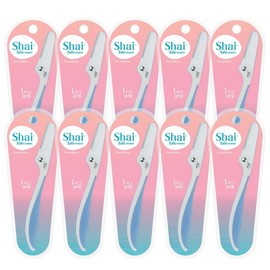 Dorco Women's Shy Safe Foldable Eyebrow Razor, Random Delivery, 10 Pieces / 도루코 여성용 샤이세이프 접이식 눈썹면도기, 랜덤발송, 10개