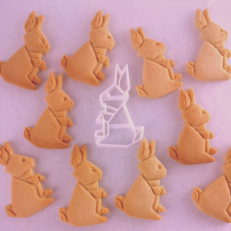 Origami Rabbit Cookie Cutter, 1 Piece - Bakerlogy