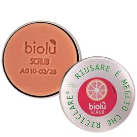 Biolù - Scrub Solid Body with Organic Pump 55 g with Can Container - BIOLU Code LBSCPO