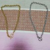 Chunky Gold T Bar Toggle Necklace Gold Chunky Necklace for