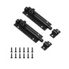 Heavy-Duty Black Door Bolt Latch, 2-Pack 4-Inch Slide Barrel Lock