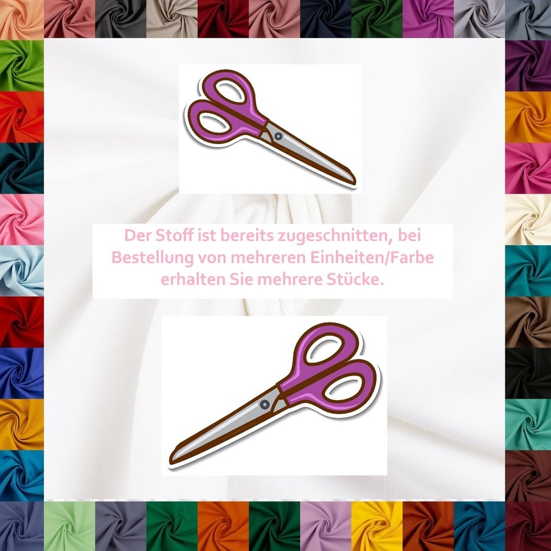 Tessuto di cotone HEIDE 100% cotone, 42 colori, coupon (senza