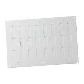 300x200 mm (12x8") Sliding Grille Made of Sheet Steel, White Ventilation Grille, Made by EUROPLAST