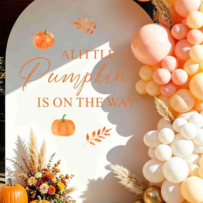 A Little Pumpkin is On The Way Decal
