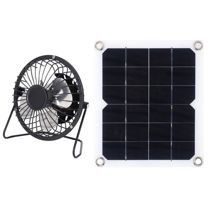 10W Solar Panel with Cooling Fan Photovoltaic Solar Panel for