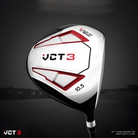 PGM Beginner Golf Clubs Sets VCT3 for Men 5 Piece Includes Golf Driver, 7 Iron, Sand Wedge, Putter and Lightweight Carry Sunday Club Golf Cart Bag Right Handed